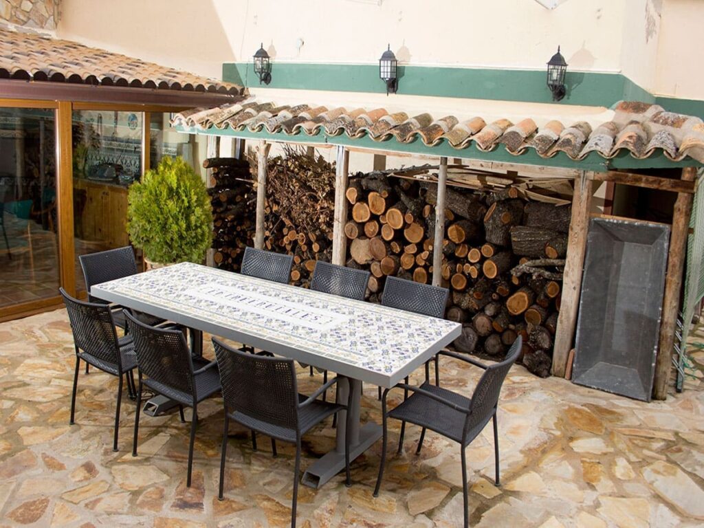 Patio Casa Rural Entrefrutales